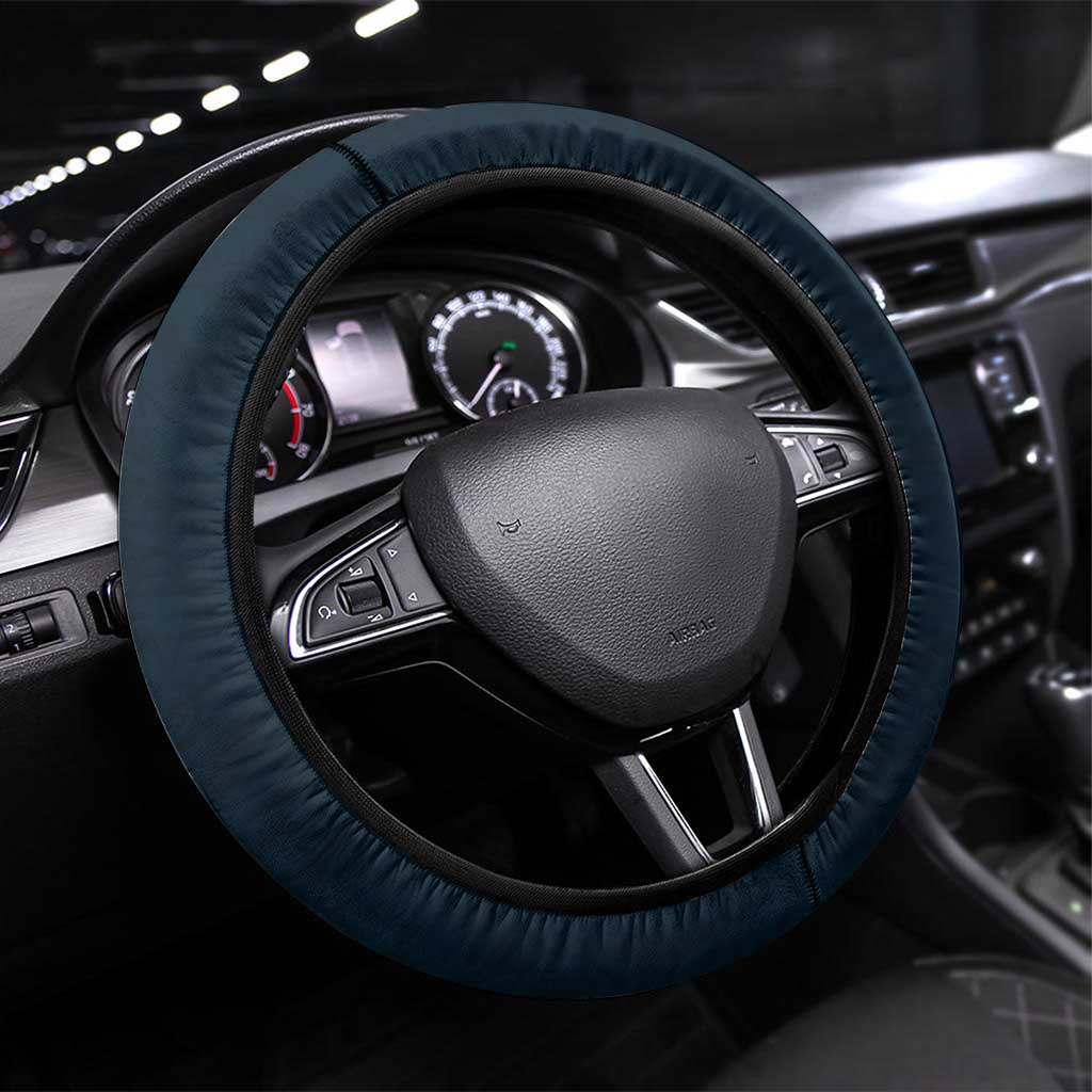 Carlton Blues Polynesian Steering Wheel Cover Tribal Chest and Sleeve Tattoo Heritage Warrior