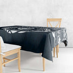 Personalized Carlton Blues Polynesian Tablecloth Tribal Chest and Sleeve Tattoo Heritage Warrior