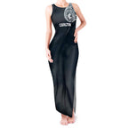 Personalized Carlton Blues Polynesian Tank Maxi Dress Tribal Chest and Sleeve Tattoo Heritage Warrior
