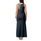 Personalized Carlton Blues Polynesian Tank Maxi Dress Tribal Chest and Sleeve Tattoo Heritage Warrior