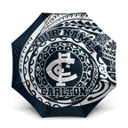 Personalized Carlton Blues Polynesian Umbrella Tribal Chest and Sleeve Tattoo Heritage Warrior