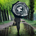 Personalized Carlton Blues Polynesian Umbrella Tribal Chest and Sleeve Tattoo Heritage Warrior