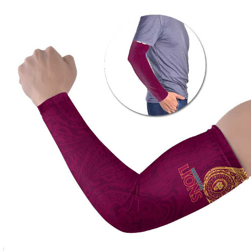 Personalized Brisbane Lions Polynesian Arm Sleeves Tribal Chest and Sleeve Tattoo Heritage Warrior