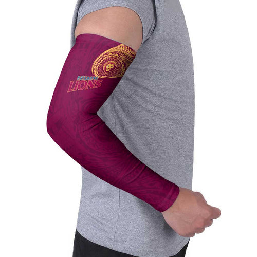 Personalized Brisbane Lions Polynesian Arm Sleeves Tribal Chest and Sleeve Tattoo Heritage Warrior