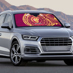 Personalized Brisbane Lions Polynesian Auto Sun Shade Tribal Chest and Sleeve Tattoo Heritage Warrior
