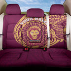 Personalized Brisbane Lions Polynesian Back Car Seat Cover Tribal Chest and Sleeve Tattoo Heritage Warrior