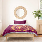 Personalized Brisbane Lions Polynesian Bedding Set Tribal Chest and Sleeve Tattoo Heritage Warrior