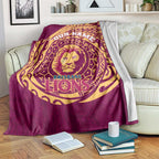 Personalized Brisbane Lions Polynesian Blanket Tribal Chest and Sleeve Tattoo Heritage Warrior