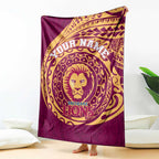 Personalized Brisbane Lions Polynesian Blanket Tribal Chest and Sleeve Tattoo Heritage Warrior