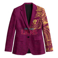 Personalized Brisbane Lions Polynesian Blazer Tribal Chest and Sleeve Tattoo Heritage Warrior