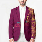 Personalized Brisbane Lions Polynesian Blazer Tribal Chest and Sleeve Tattoo Heritage Warrior