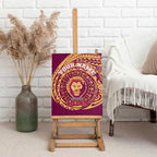 Personalized Brisbane Lions Polynesian Canvas Wall Art Tribal Chest and Sleeve Tattoo Heritage Warrior