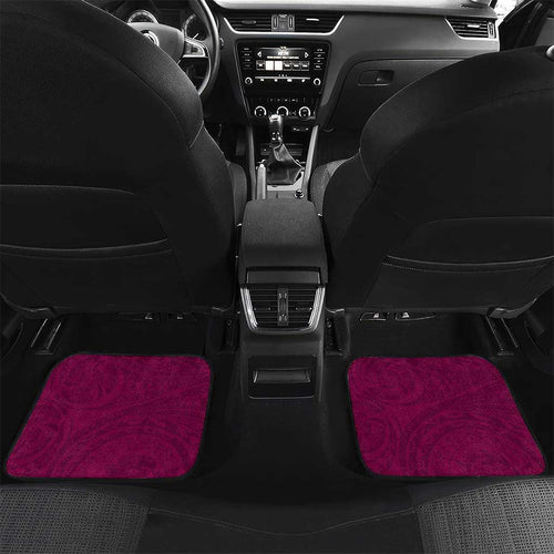 Personalized Brisbane Lions Polynesian Car Mats Tribal Chest and Sleeve Tattoo Heritage Warrior