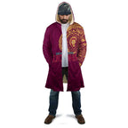 Personalized Brisbane Lions Polynesian Cloak Tribal Chest and Sleeve Tattoo Heritage Warrior