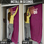 Personalized Brisbane Lions Polynesian Door Cover Tribal Chest and Sleeve Tattoo Heritage Warrior