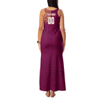 Personalized Brisbane Lions Polynesian Family Matching Tank Maxi Dress and Hawaiian Shirt Tribal Chest and Sleeve Tattoo Heritage Warrior