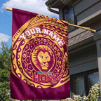 Personalized Brisbane Lions Polynesian Garden Flag Tribal Chest and Sleeve Tattoo Heritage Warrior