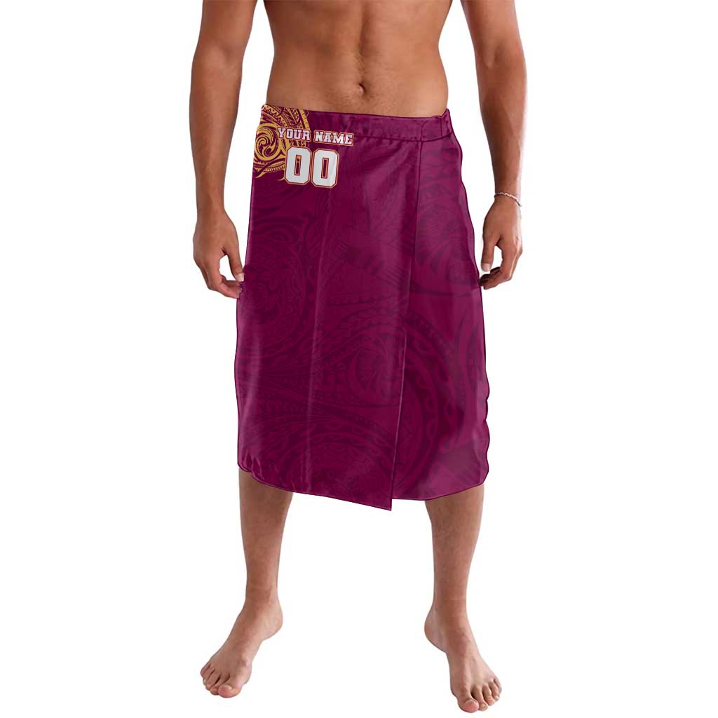 Personalized Brisbane Lions Polynesian Lavalava Tribal Chest and Sleeve Tattoo Heritage Warrior