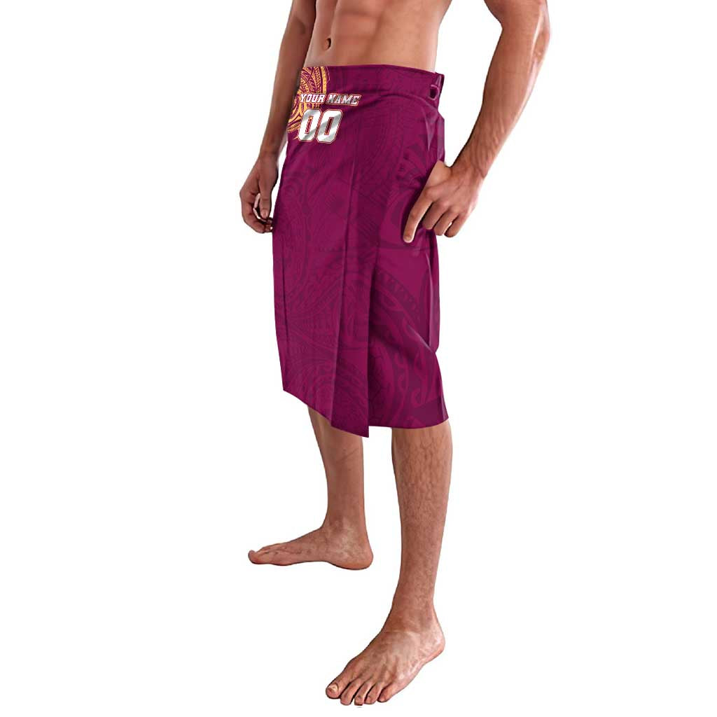 Personalized Brisbane Lions Polynesian Lavalava Tribal Chest and Sleeve Tattoo Heritage Warrior