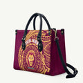 Personalized Brisbane Lions Polynesian Leather Bag Tribal Chest and Sleeve Tattoo Heritage Warrior
