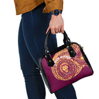 Personalized Brisbane Lions Polynesian Shoulder Handbag Tribal Chest and Sleeve Tattoo Heritage Warrior