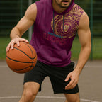 Personalized Brisbane Lions Polynesian Sleeveless Hoodie Tribal Chest and Sleeve Tattoo Heritage Warrior
