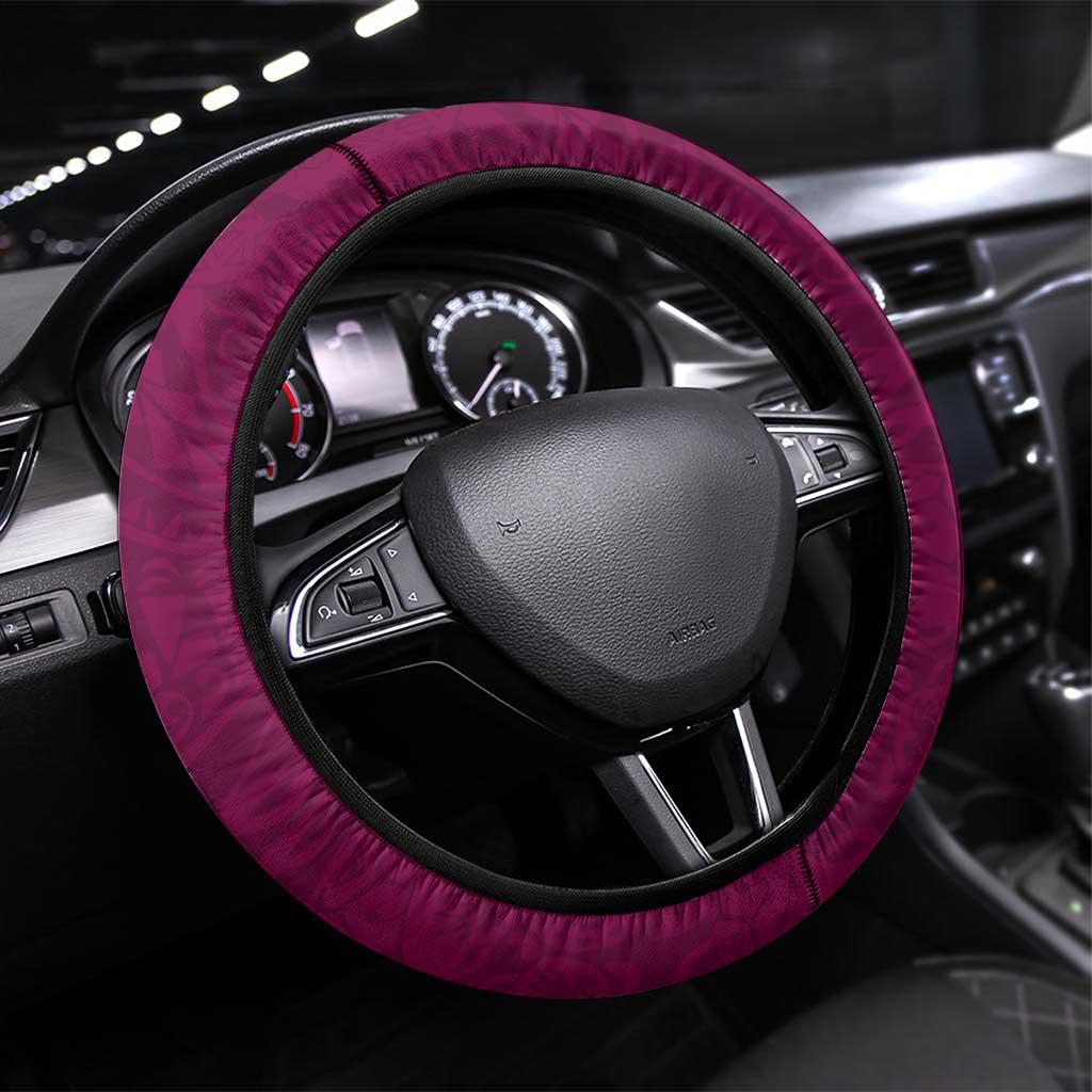Brisbane Lions Polynesian Steering Wheel Cover Tribal Chest and Sleeve Tattoo Heritage Warrior