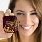 Personalised Brisbane Broncos AirPods Case Polynesian Pattern Warrior Horse Rugby