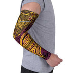 Personalised Brisbane Broncos Arm Sleeves Polynesian Pattern Warrior Horse Rugby