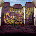 Personalised Brisbane Broncos Back Car Seat Cover Polynesian Pattern Warrior Horse Rugby