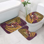 Personalised Brisbane Broncos Bathroom Set Polynesian Pattern Warrior Horse Rugby