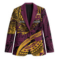 Personalised Brisbane Broncos Blazer Polynesian Pattern Warrior Horse Rugby