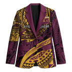 Personalised Brisbane Broncos Blazer Polynesian Pattern Warrior Horse Rugby