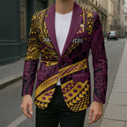 Personalised Brisbane Broncos Blazer Polynesian Pattern Warrior Horse Rugby