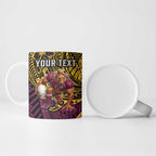 Personalised Brisbane Broncos Ceramic Mug Polynesian Pattern Warrior Horse Rugby