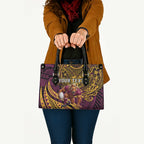 Personalised Brisbane Broncos Leather Bag Polynesian Pattern Warrior Horse Rugby