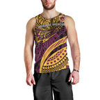 Personalised Brisbane Broncos Men Tank Top Polynesian Pattern Warrior Horse Rugby