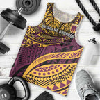 Personalised Brisbane Broncos Men Tank Top Polynesian Pattern Warrior Horse Rugby