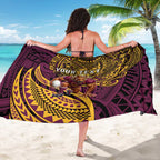 Personalised Brisbane Broncos Sarong Polynesian Pattern Warrior Horse Rugby