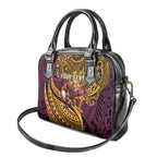 Personalised Brisbane Broncos Shoulder Handbag Polynesian Pattern Warrior Horse Rugby