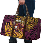 Personalised Brisbane Broncos Travel Bag Polynesian Pattern Warrior Horse Rugby