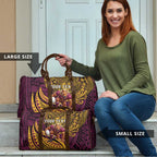 Personalised Brisbane Broncos Travel Bag Polynesian Pattern Warrior Horse Rugby