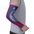 Personalised Western Bulldogs Mascot Arm Sleeves Polynesian Tribal Pattern Bold Bulldog Football