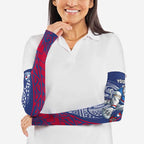 Personalised Western Bulldogs Mascot Arm Sleeves Polynesian Tribal Pattern Bold Bulldog Football