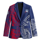 Personalised Western Bulldogs Mascot Blazer Polynesian Tribal Pattern Bold Bulldog Football