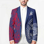 Personalised Western Bulldogs Mascot Blazer Polynesian Tribal Pattern Bold Bulldog Football