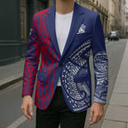 Personalised Western Bulldogs Mascot Blazer Polynesian Tribal Pattern Bold Bulldog Football