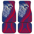 Personalised Western Bulldogs Mascot Car Mats Polynesian Tribal Pattern Bold Bulldog Football