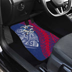 Personalised Western Bulldogs Mascot Car Mats Polynesian Tribal Pattern Bold Bulldog Football