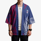 Personalised Western Bulldogs Mascot Kimono Polynesian Tribal Pattern Bold Bulldog Football